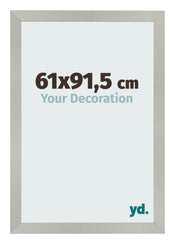 Photo Frame 61x91 5cm Silver Matte MDF Bologna Front Size | Yourdecoration.co.uk