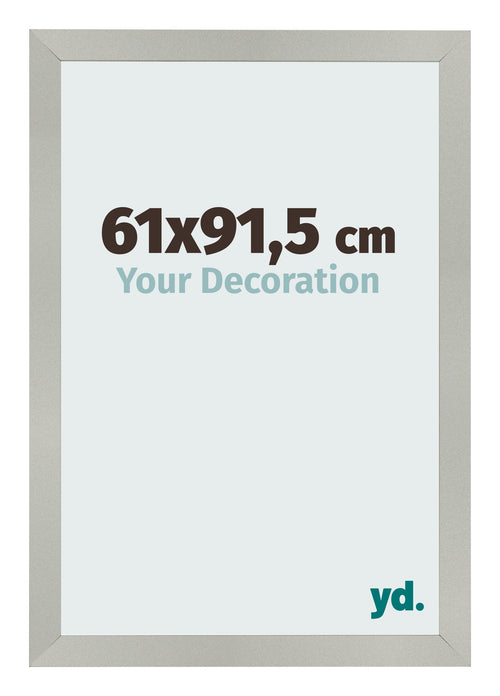 Photo Frame 61x91 5cm Silver Matte MDF Bologna Front Size | Yourdecoration.co.uk