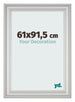Photo Frame 61x91 5cm Silver Matte MDF Lazio Front Size | Yourdecoration.co.uk