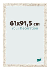 Photo Frame 61x91 5cm White Vintage MDF Bologna Front Size | Yourdecoration.co.uk