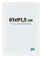 Photo Frame 61x91 5cm White Vintage MDF Pisa Front Size | Yourdecoration.co.uk