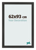Photo Frame 62x93 cm Black Matte MDF Bologna Front Size | Yourdecoration.co.uk