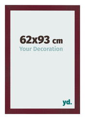Photo Frame 62x93 cm Wine Red Swept MDF Bologna Front Size | Yourdecoration.co.uk