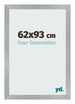 Photo Frame 62x93cm Aluminum Brushed MDF Bologna Front Size | Yourdecoration.co.uk
