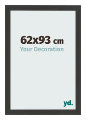 Photo Frame 62x93cm Black Woodgrain MDF Bologna Front Size | Yourdecoration.co.uk