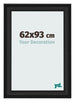 Photo Frame 62x93cm Black Woodgrain MDF Lazio Front Size | Yourdecoration.co.uk