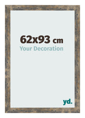 Photo Frame 62x93cm Blue Gold Melange MDF Bologna Front Size | Yourdecoration.co.uk