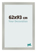 Photo Frame 62x93cm Silver Matte MDF Bologna Front Size | Yourdecoration.co.uk