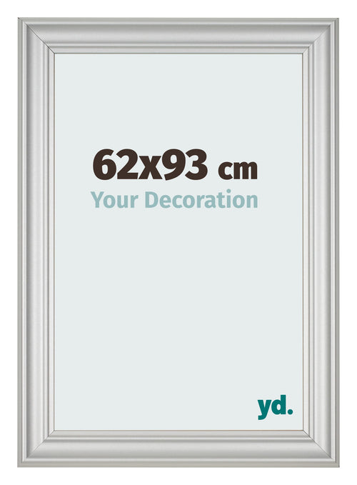 Photo Frame 62x93cm Silver Matte MDF Lazio Front Size | Yourdecoration.co.uk