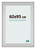 Photo Frame 62x93cm Silver Matte MDF Lazio Front Size | Yourdecoration.co.uk