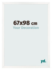 Photo Frame 67x98 cm White High Gloss MDF Bologna Front Size | Yourdecoration.co.uk