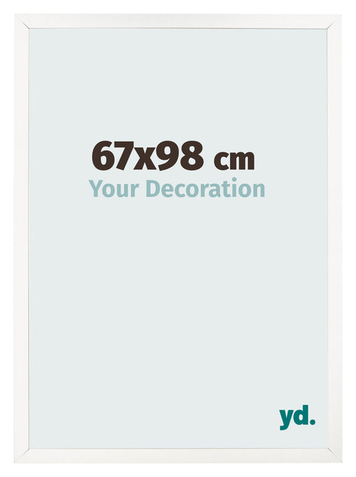 Photo Frame 67x98 cm White High Gloss MDF Bologna Front Size | Yourdecoration.co.uk