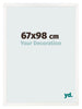 Photo Frame 67x98 cm White High Gloss MDF Bologna Front Size | Yourdecoration.co.uk