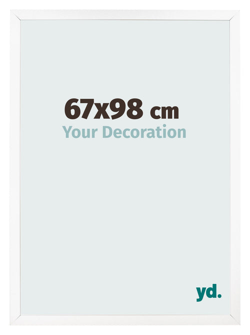 Photo Frame 67x98 cm White Matte MDF Bologna Front Size | Yourdecoration.co.uk