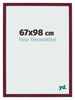 Photo Frame 67x98 cm Wine Red Swept MDF Bologna Front Size | Yourdecoration.co.uk