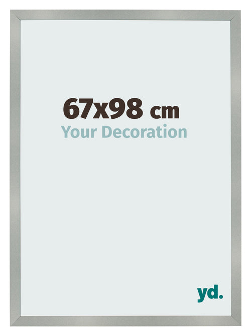 Photo Frame 67x98cm Aluminum Brushed MDF Bologna Front Size | Yourdecoration.co.uk