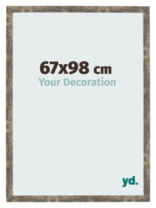 Photo Frame 67x98cm Blue Gold Melange MDF Bologna Front Size | Yourdecoration.co.uk