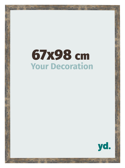 Photo Frame 67x98cm Blue Gold Melange MDF Bologna Front Size | Yourdecoration.co.uk