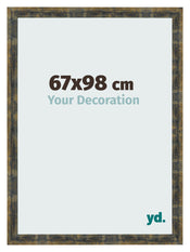 Photo Frame 67x98cm Blue Gold Melange MDF Pisa Front Size | Yourdecoration.co.uk