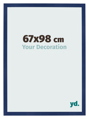 Photo Frame 67x98cm Dark Blue Swept MDF Bologna Front Size | Yourdecoration.co.uk