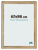 Photo Frame 67x98cm Gold Antique MDF Lazio Front Size | Yourdecoration.co.uk