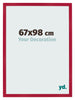 Photo Frame 67x98cm Red MDF Bologna Front Size | Yourdecoration.co.uk