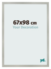 Photo Frame 67x98cm Silver Matte MDF Bologna Front Size | Yourdecoration.co.uk