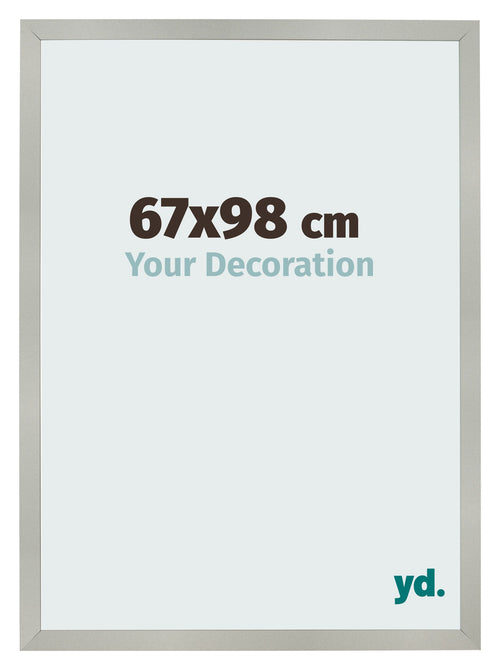 Photo Frame 67x98cm Silver Matte MDF Bologna Front Size | Yourdecoration.co.uk