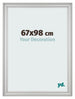Photo Frame 67x98cm Silver Matte MDF Lazio Front Size | Yourdecoration.co.uk
