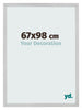 Photo Frame 67x98cm Stainless Steel MDF Bologna Front Size | Yourdecoration.co.uk
