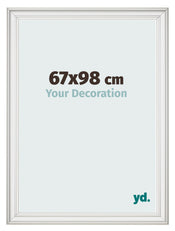 Photo Frame 67x98cm White Swept MDF Lazio Front Size | Yourdecoration.co.uk