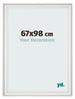 Photo Frame 67x98cm White Swept MDF Lazio Front Size | Yourdecoration.co.uk