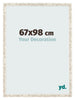 Photo Frame 67x98cm White Vintage MDF Bologna Front Size | Yourdecoration.co.uk