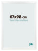 Photo Frame 67x98cm White Vintage MDF Pisa Front Size | Yourdecoration.co.uk