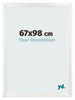 Photo Frame 67x98cm White Vintage MDF Pisa Front Size | Yourdecoration.co.uk
