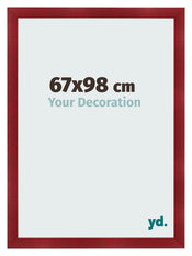 Photo Frame 67x98cm Wine Red Swept MDF Pisa Front Size | Yourdecoration.co.uk