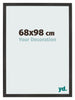 Photo Frame 68x98 cm Black Matte MDF Bologna Front Size | Yourdecoration.co.uk