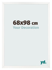 Photo Frame 68x98 cm White High Gloss MDF Bologna Front Size | Yourdecoration.co.uk