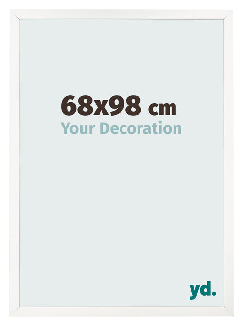 Photo Frame 68x98 cm White High Gloss MDF Bologna Front Size | Yourdecoration.co.uk