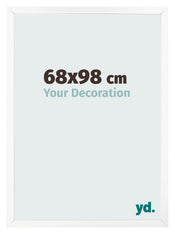 Photo Frame 68x98 cm White Matte MDF Bologna Front Size | Yourdecoration.co.uk