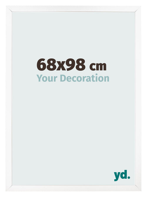 Photo Frame 68x98 cm White Matte MDF Bologna Front Size | Yourdecoration.co.uk
