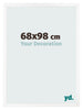 Photo Frame 68x98 cm White Matte MDF Bologna Front Size | Yourdecoration.co.uk