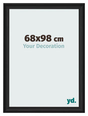 Photo Frame 68x98cm Black Woodgrain MDF Lazio Front Size | Yourdecoration.co.uk