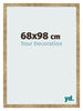 Photo Frame 68x98cm Gold Antique MDF Bologna Front Size | Yourdecoration.co.uk