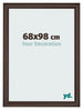 Photo Frame 68x98cm Oak Dark MDF Lazio Front Size | Yourdecoration.co.uk