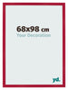 Photo Frame 68x98cm Red MDF Bologna Front Size | Yourdecoration.co.uk