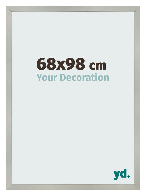 Photo Frame 68x98cm Silver Matte MDF Bologna Front Size | Yourdecoration.co.uk