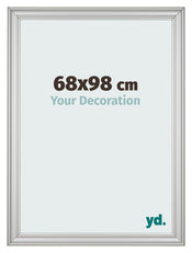 Photo Frame 68x98cm Silver Matte MDF Lazio Front Size | Yourdecoration.co.uk