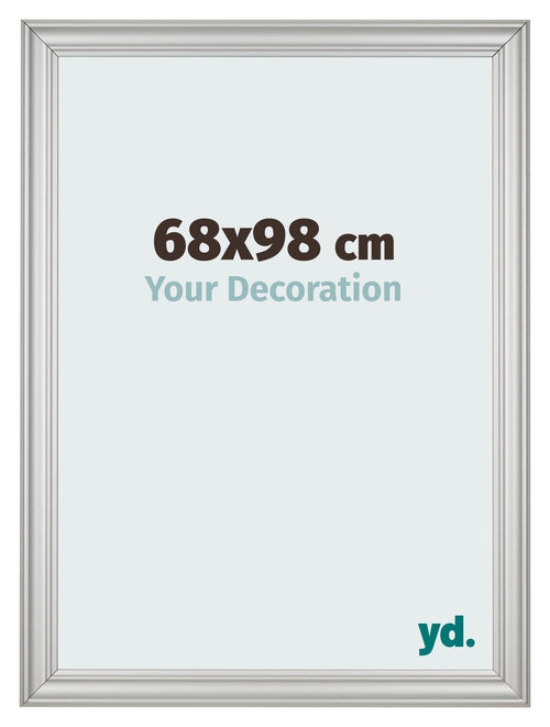 Photo Frame 68x98cm Silver Matte MDF Lazio Front Size | Yourdecoration.co.uk