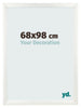 Photo Frame 68x98cm White Vintage MDF Pisa Front Size | Yourdecoration.co.uk